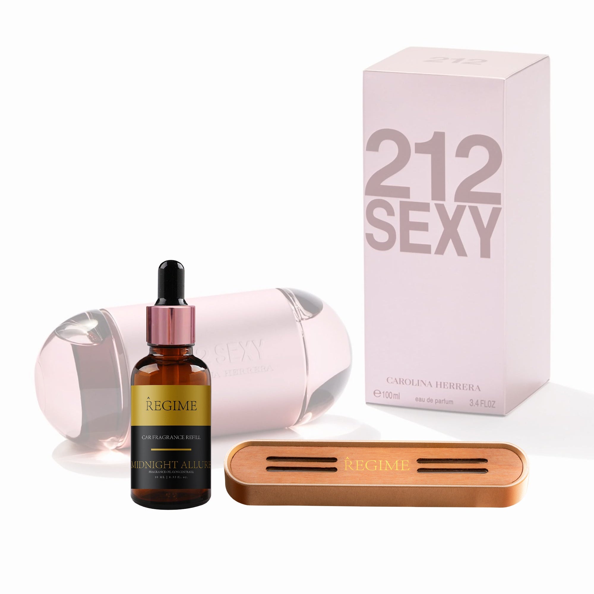 Midnight Allure Car Fragrance Vent Clip - Rose Gold - Regime Fragrances