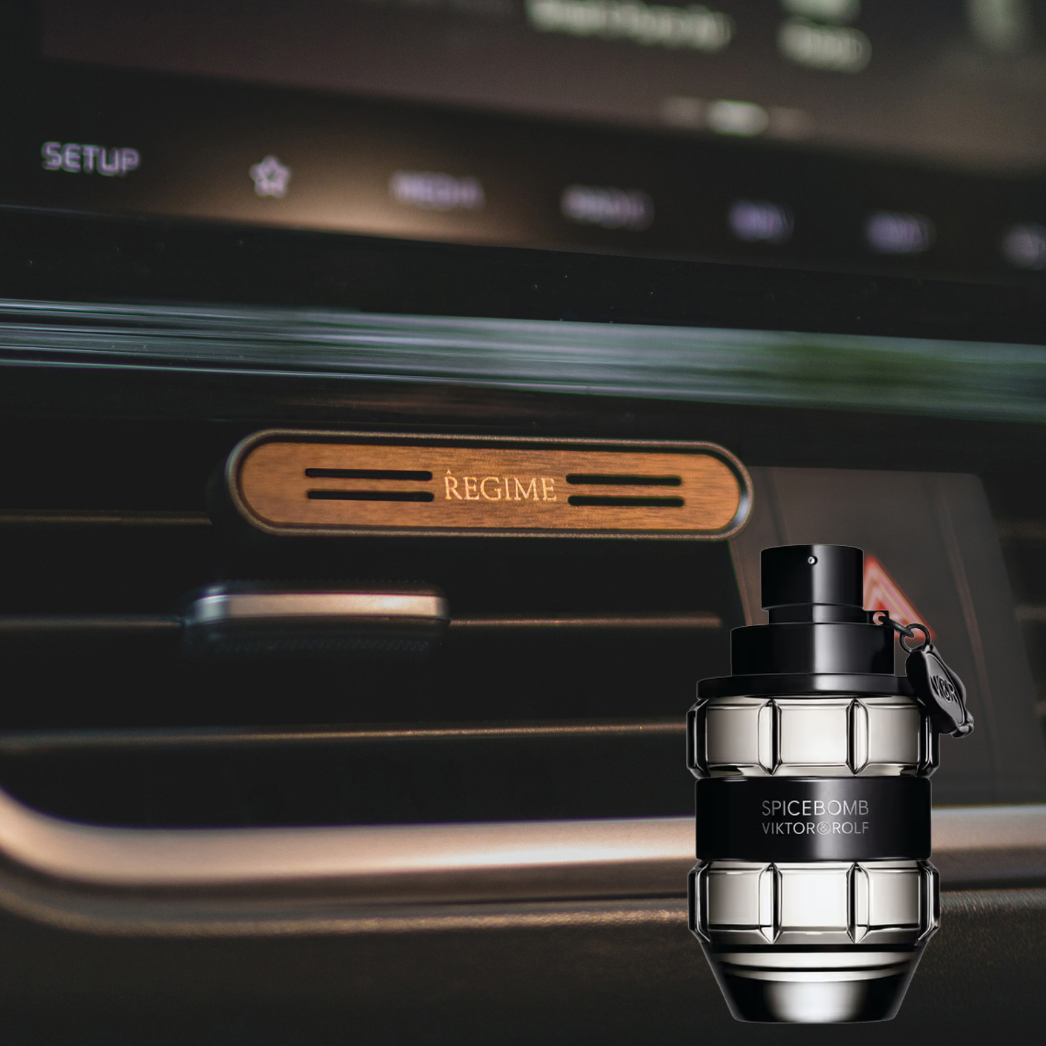 Vulcan Edge Car Fragrance Vent Clip - Charcoal Black