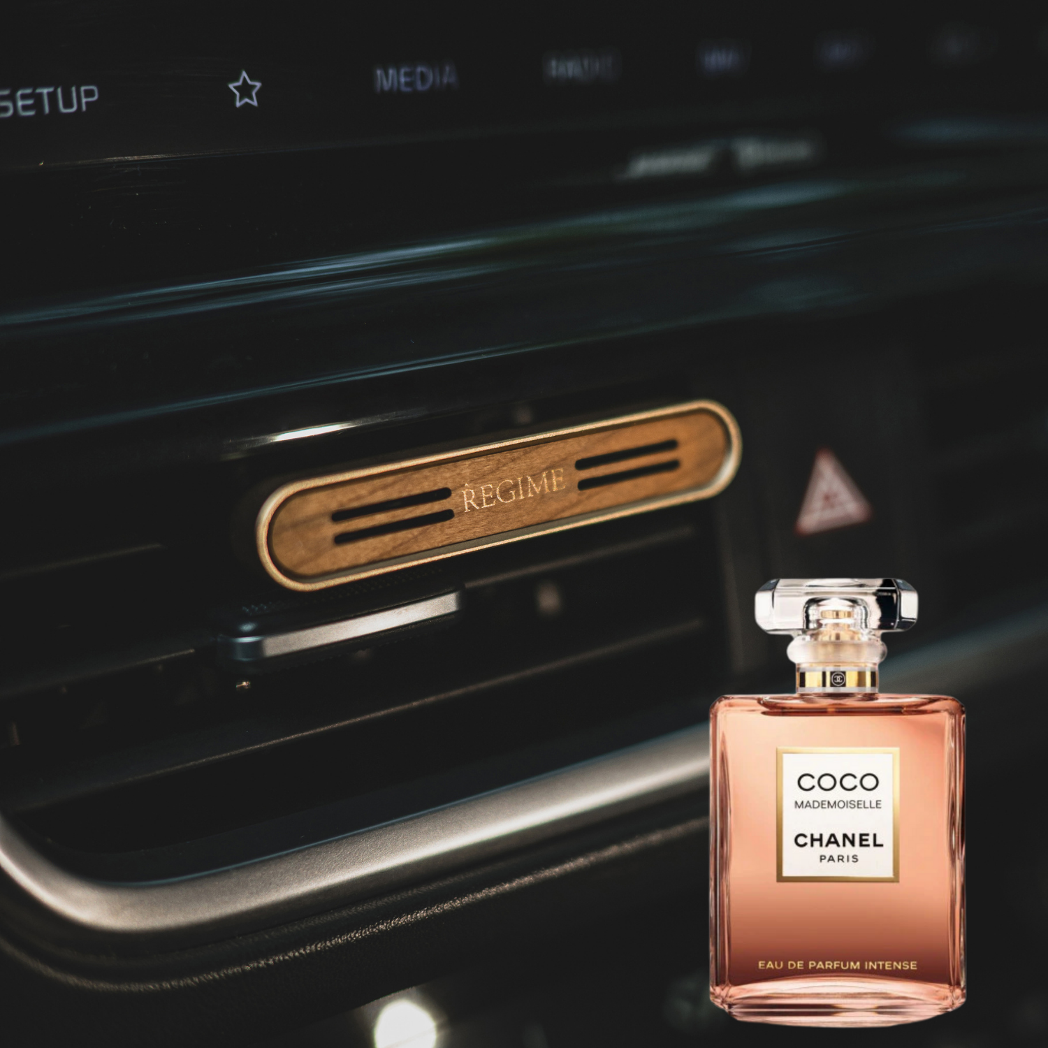 Rose de Lune Car Fragrance Vent Clip - Rose Gold