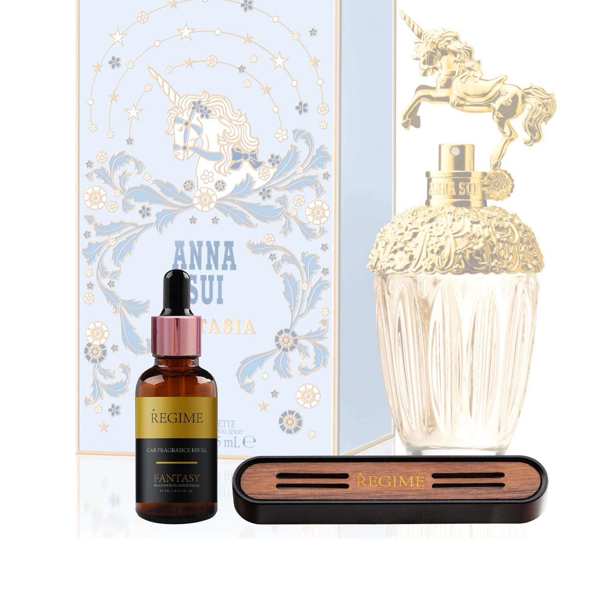 Fantasy Car Fragrance Vent Clip - Charcoal Black - Regime Fragrances