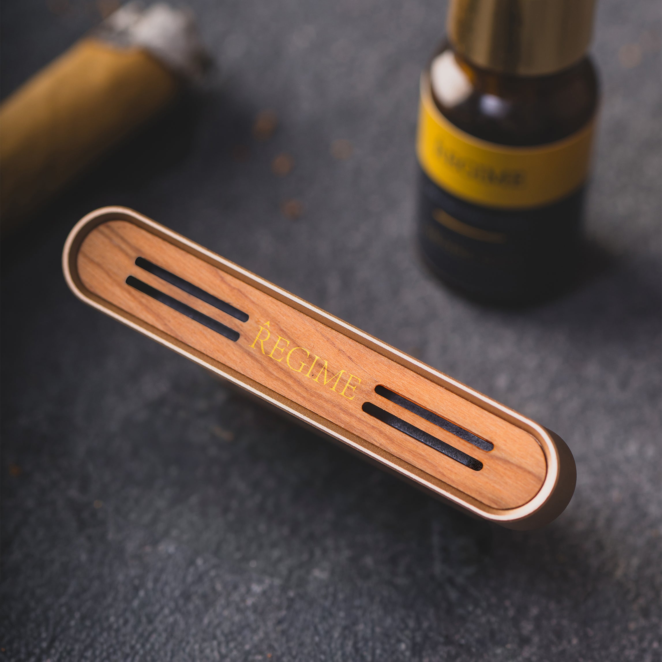 Black Oud Car Fragrance Vent Clip - Rose Gold