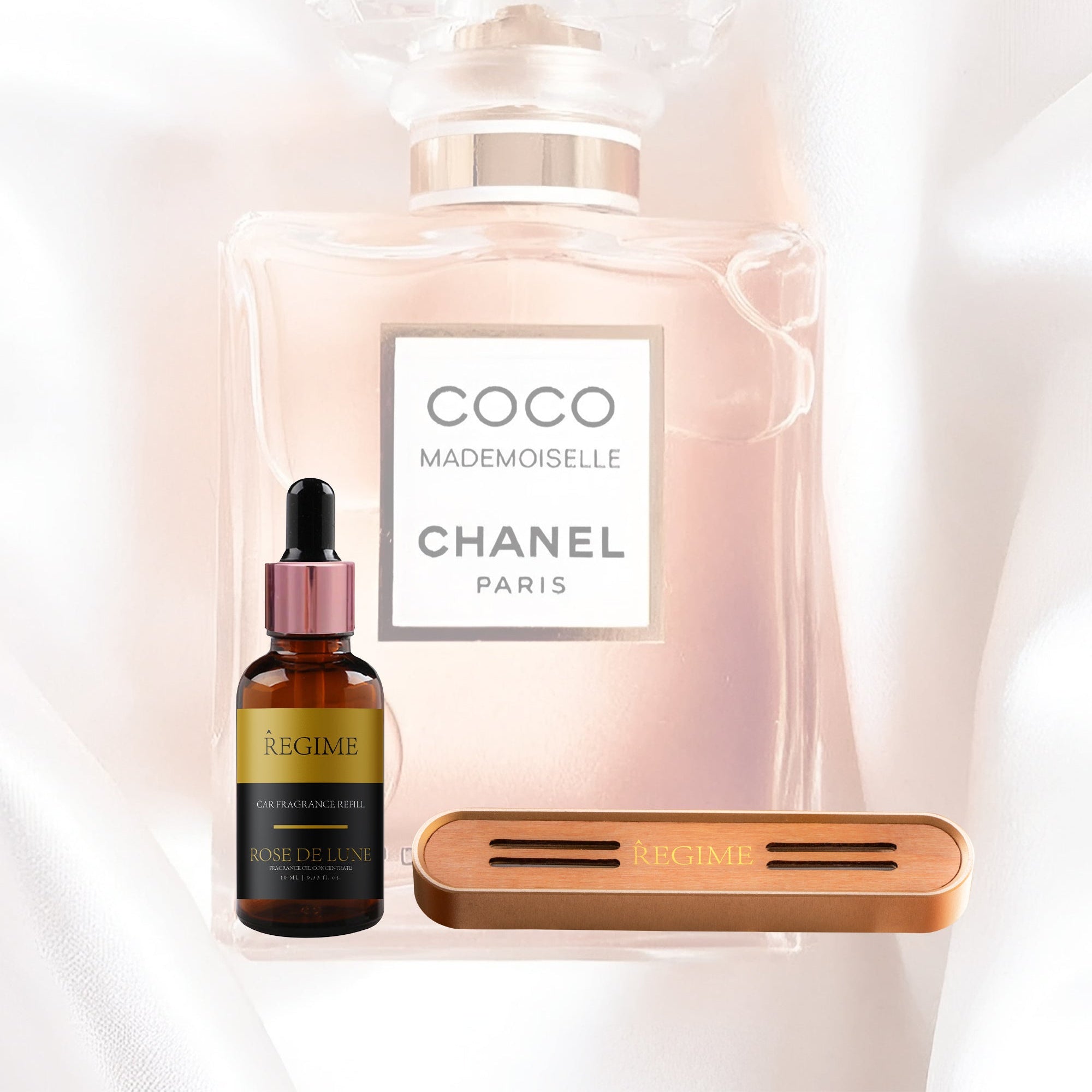 Rose de Lune Car Fragrance Vent Clip - Rose Gold - Regime Fragrances