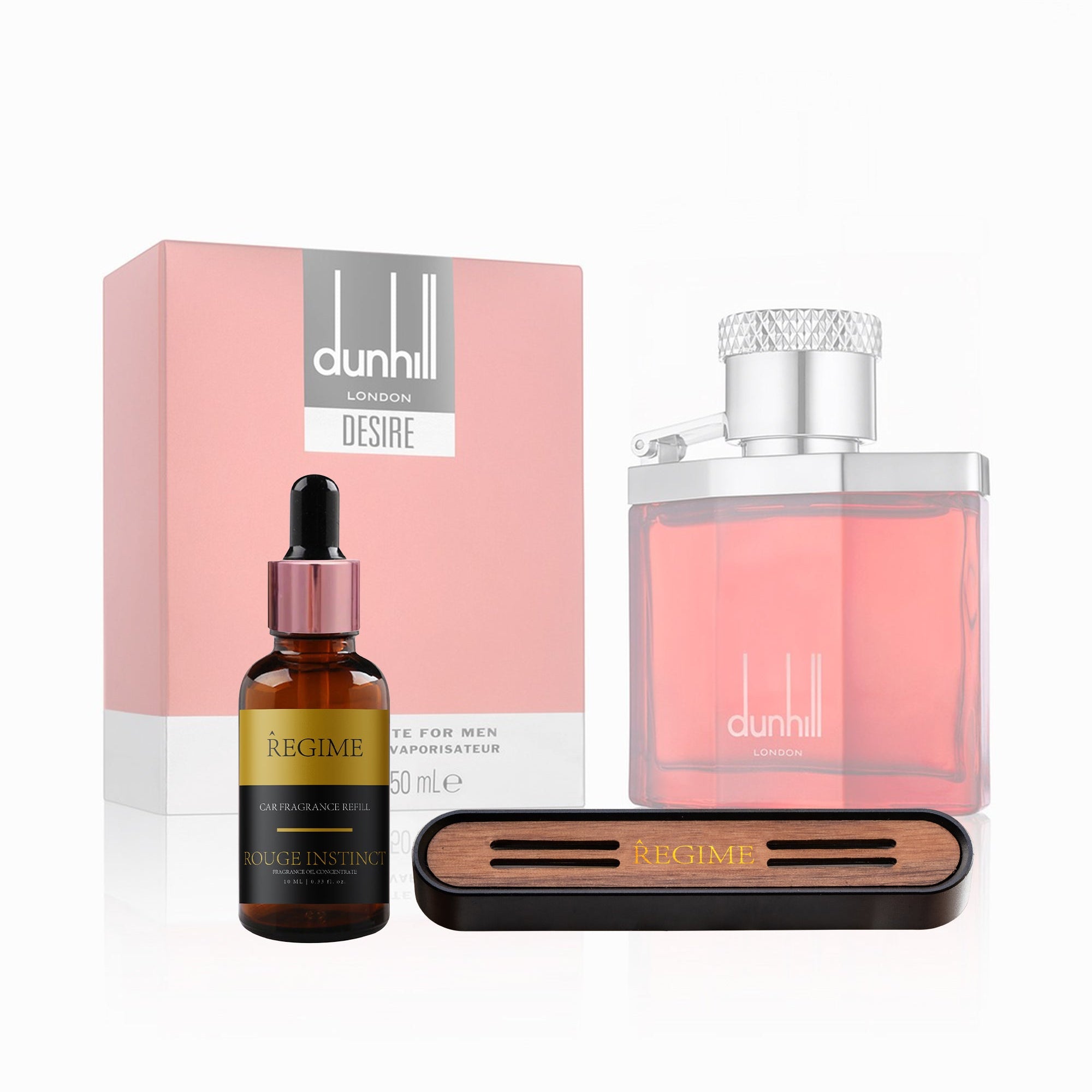 Rouge Instinct Car Fragrance Vent Clip - Charcoal Black - Regime Fragrances