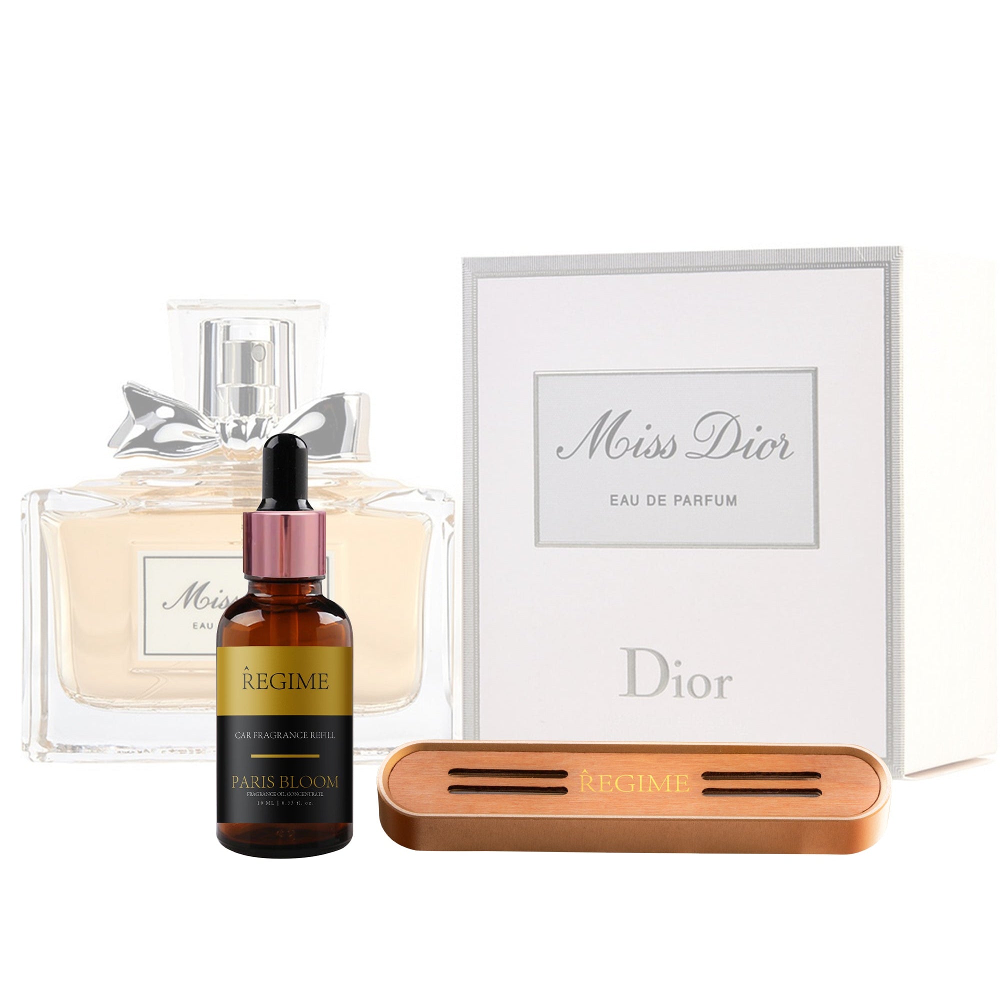 Paris Bloom Car Fragrance Vent Clip - Rose Gold - Regime Fragrances