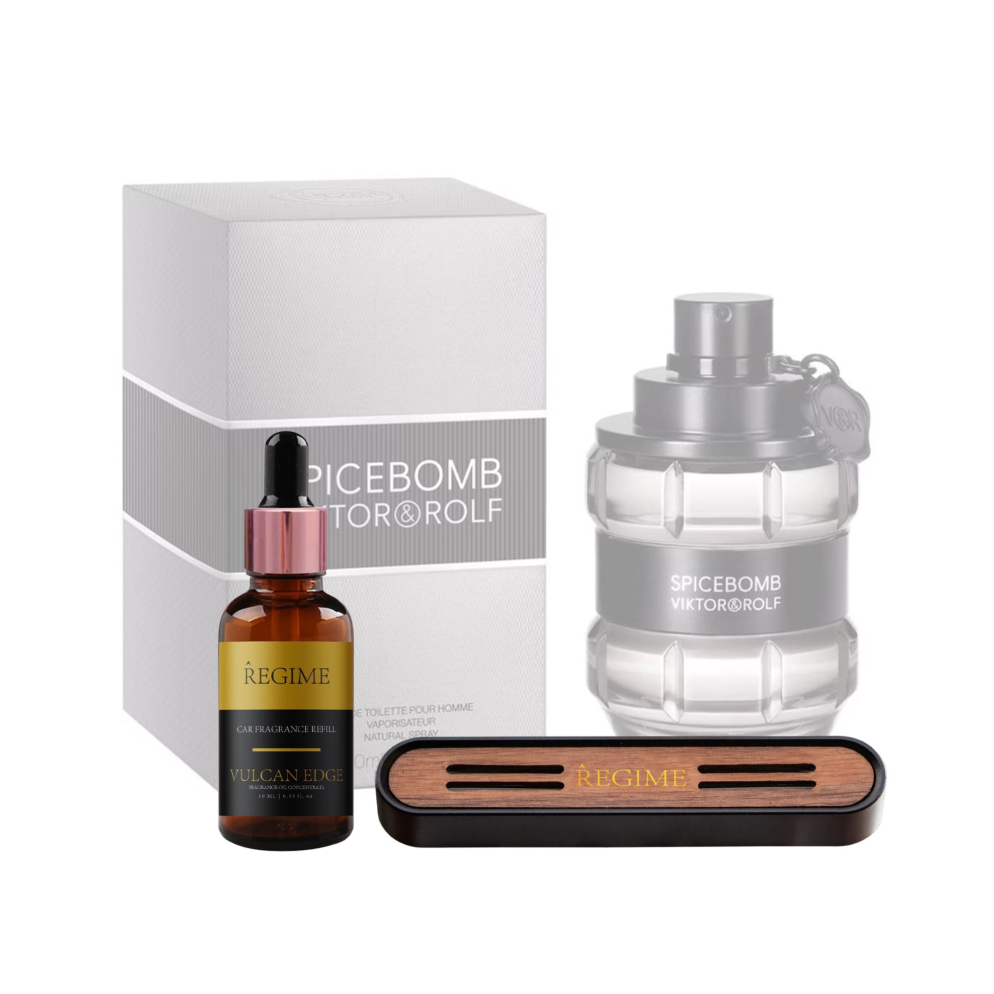 Vulcan Edge Car Fragrance Vent Clip - Charcoal Black - Regime Fragrances