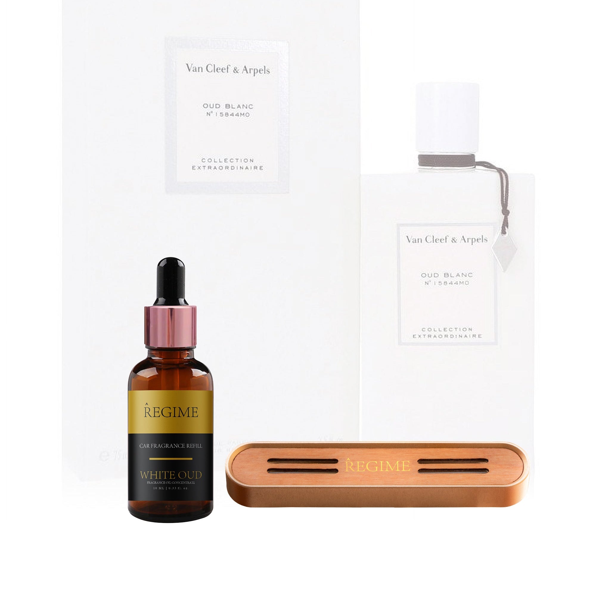White Oud Car Fragrance Vent Clip - Rose Gold - Regime Fragrances