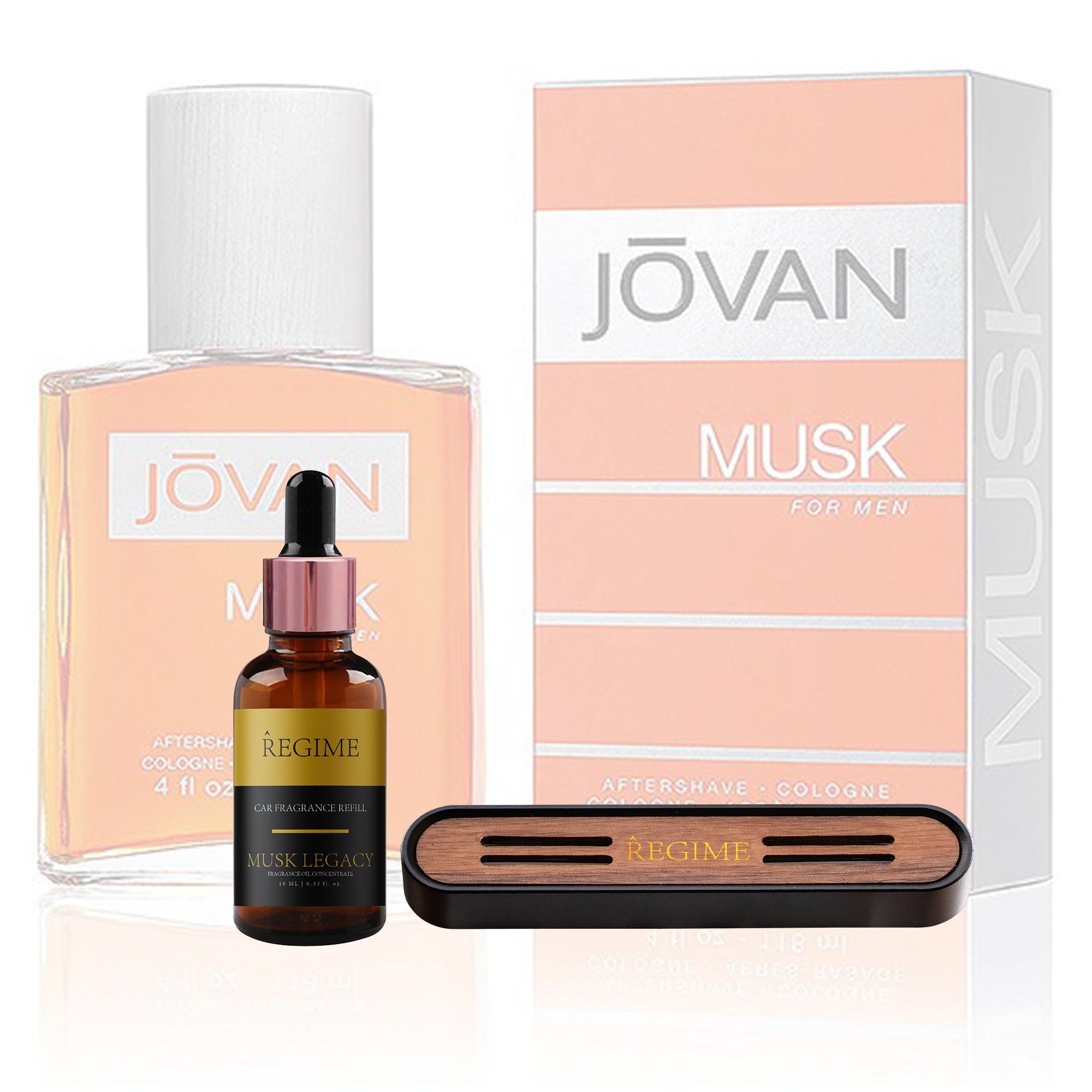 Musk Legacy Car Fragrance Vent Clip - Charcoal Black - Regime Fragrances