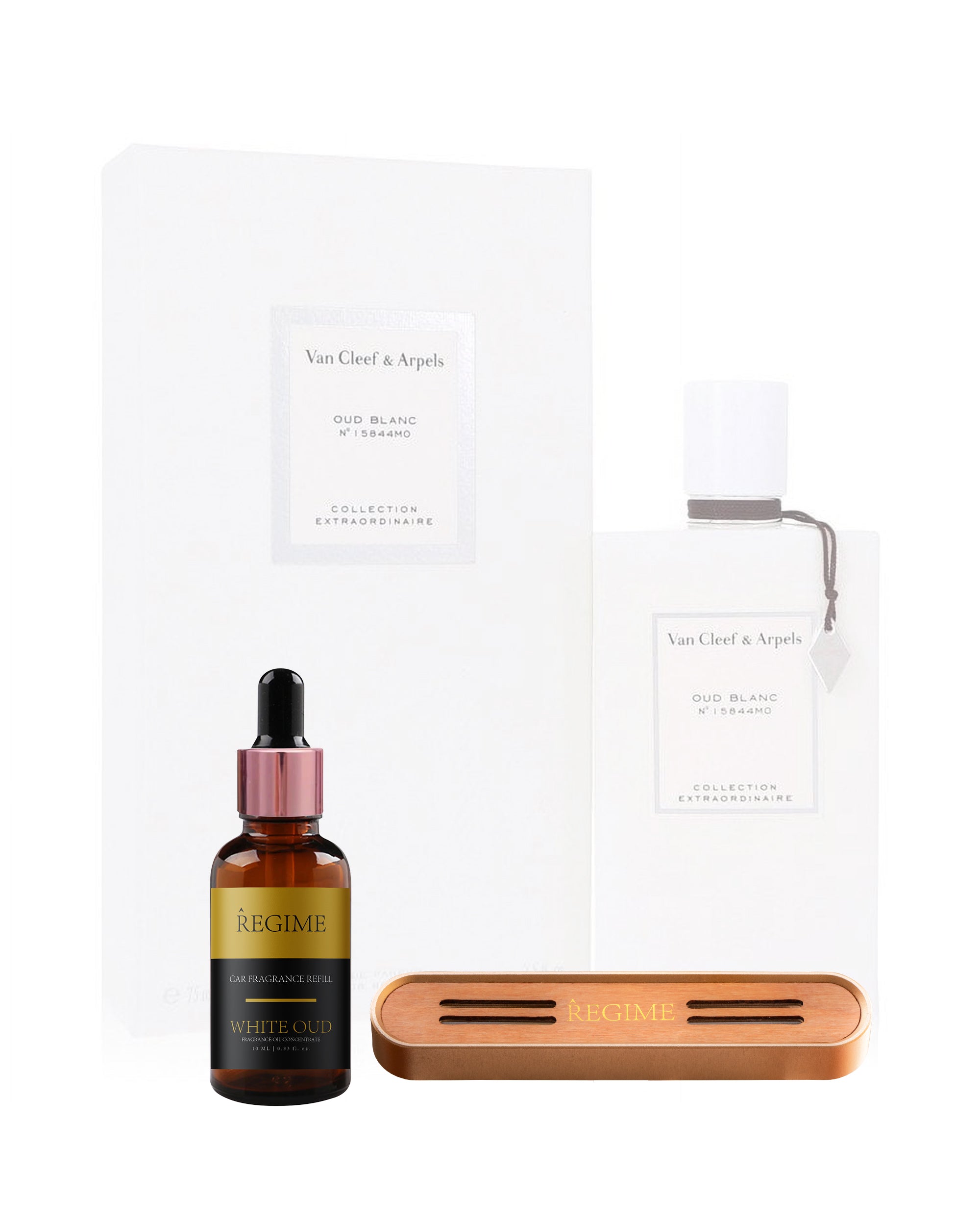 White Oud Car Fragrance Vent Clip - Rose Gold - Regime Fragrances